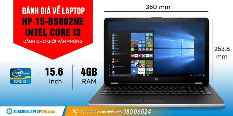 Đánh giá về laptop HP 15-BS002NE Intel Core-I3