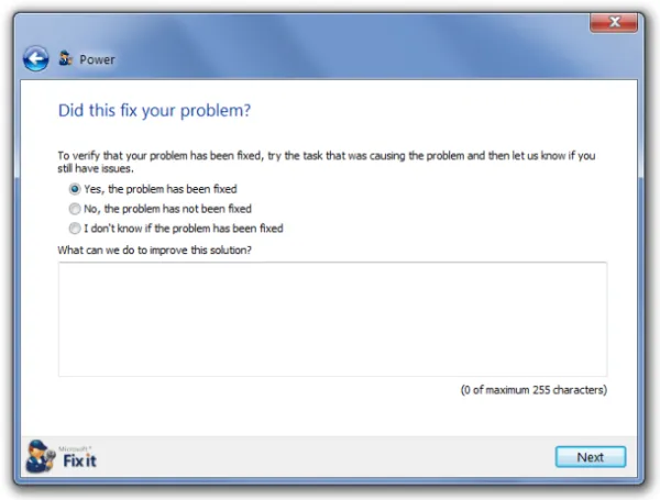 Giải pháp bảo vệ Pin laptop nhờ Microsoft Fix It từ Windows